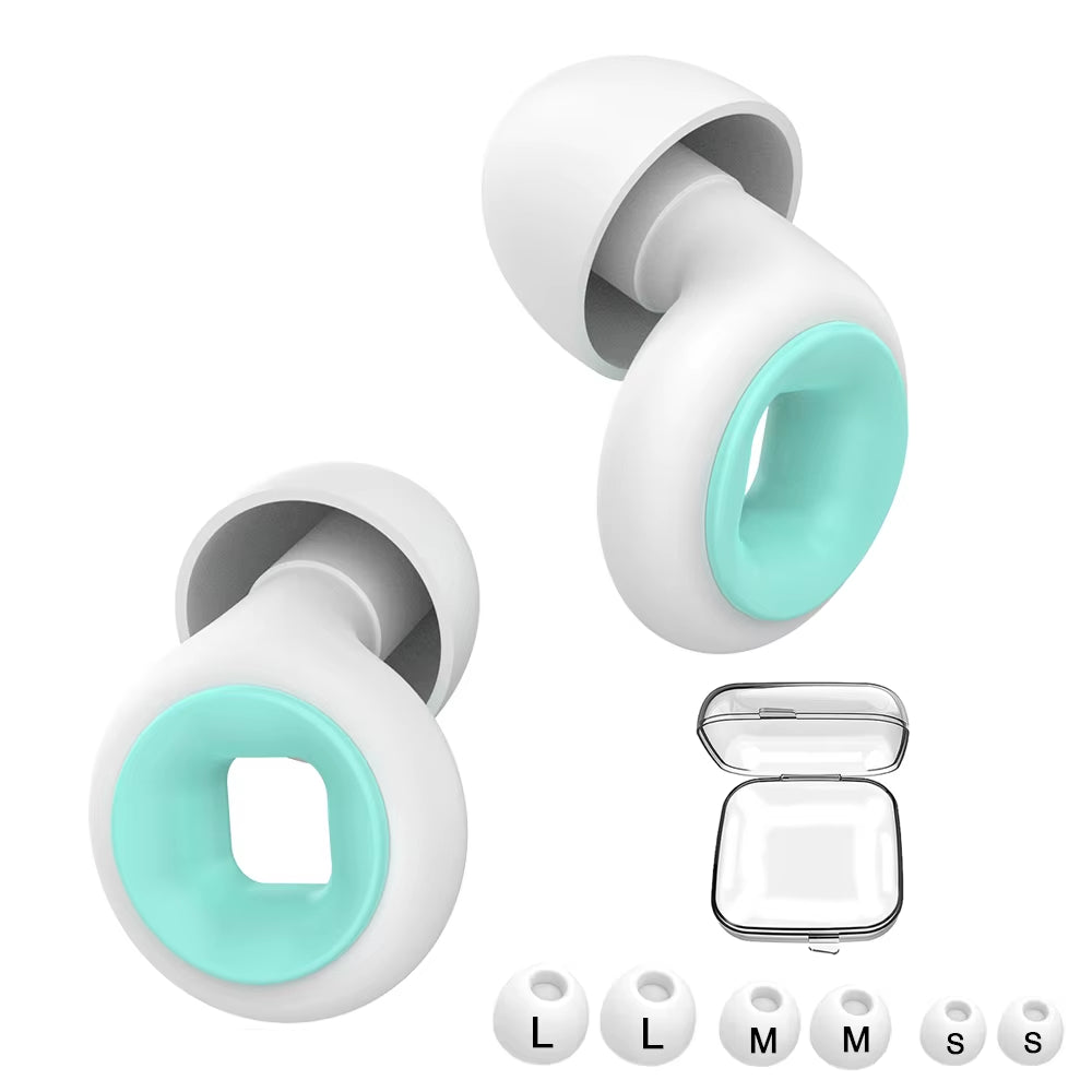 Shining Color Earplugs for Sleeping Noise Cancelling Silicone Hearing Protection Earplug for Work Travel Protetor Auricular