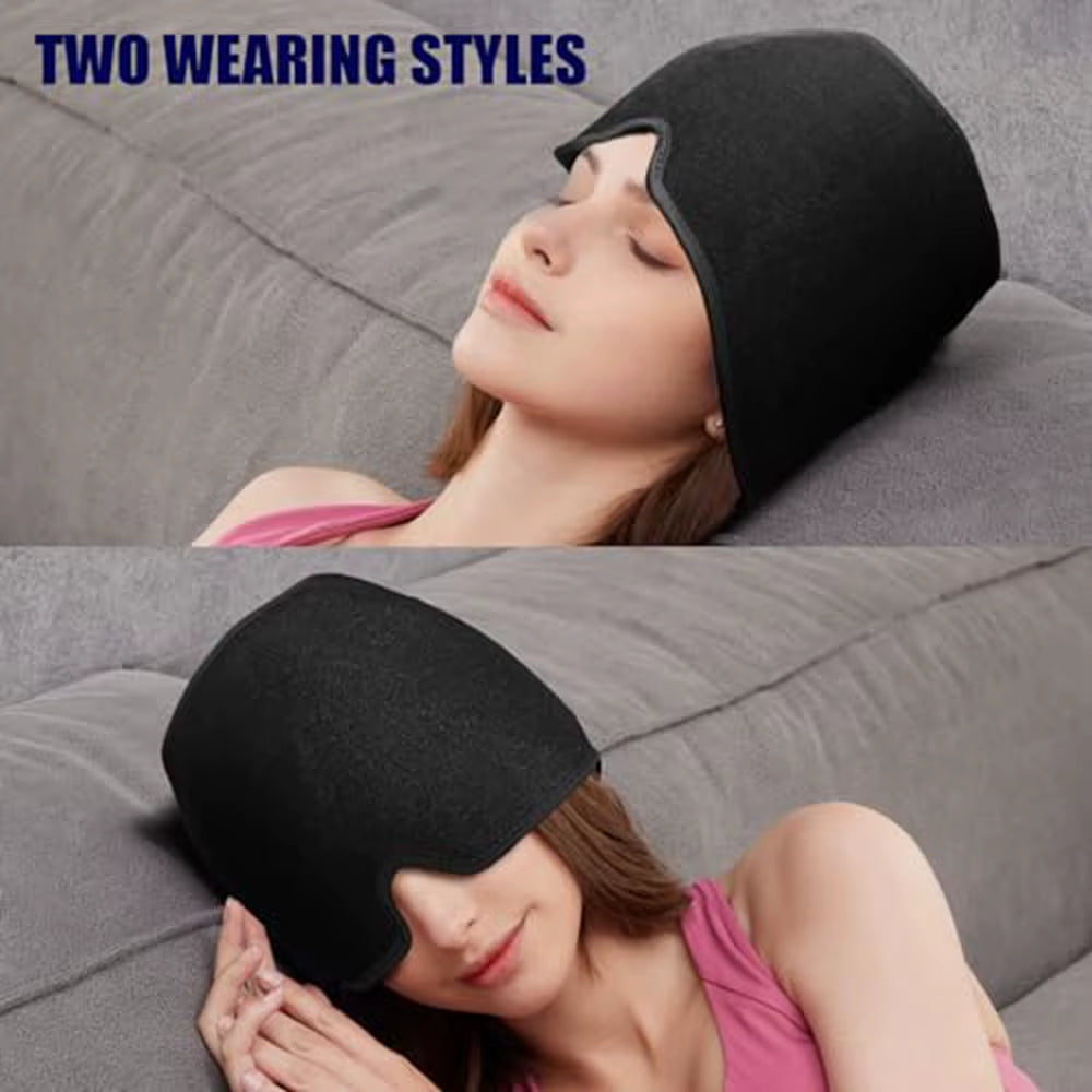 Migraine Ice Head Wrap Headaches Migraine Relief Cap Headache Relief Hat Hot Cold Therapy Gel Ice Cap Migraine Headache Migraine